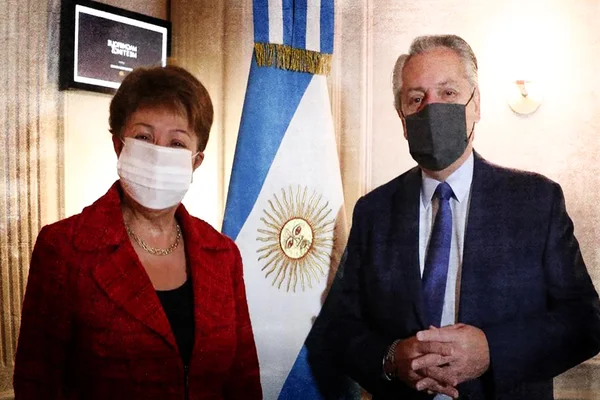 El presidente se encontró por primera con la titular del Fondo, Kristalina Georgieva