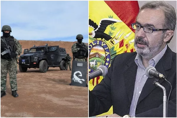 Gendarmes del Grupo Alacrán y Jorge Richter