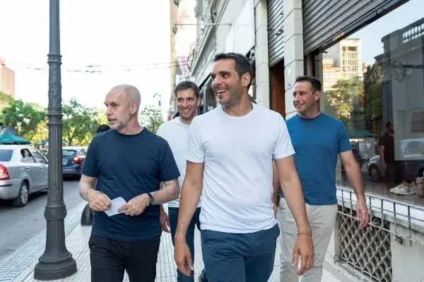 Manuel Passaglia recibió a Horacio Rodríguez Larreta en su visita a San Nicolás