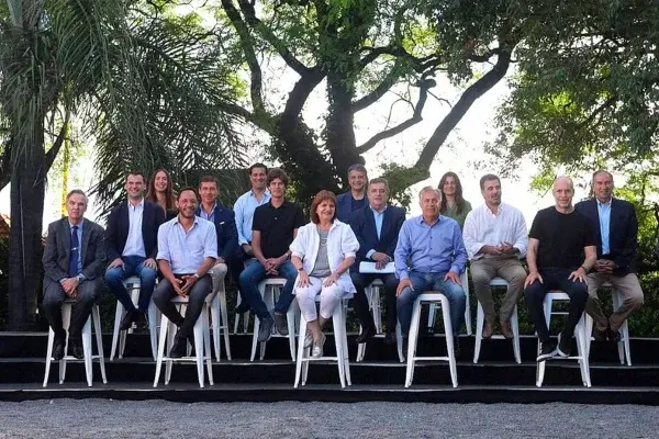 De la reunión participaron gobernadores, diputados y senadores del espacio pero los voceros fueron Miguel Pichetto, Patricia Bullrich, Alfredo Cornejo y Maximiliano Ferraro