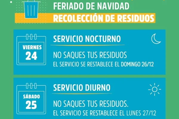 El servicio volverá a la normalidad el día domingo 26