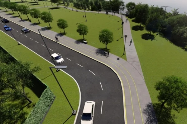 Comenzó la obra del paseo costanero en la zona norte de la ciudad