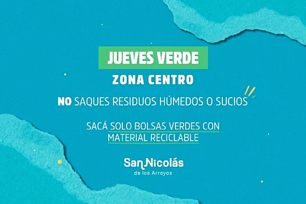 Hoy sacá sólo tus residuos reciclables