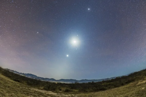 Conjunción de la Luna, Venus y Marte