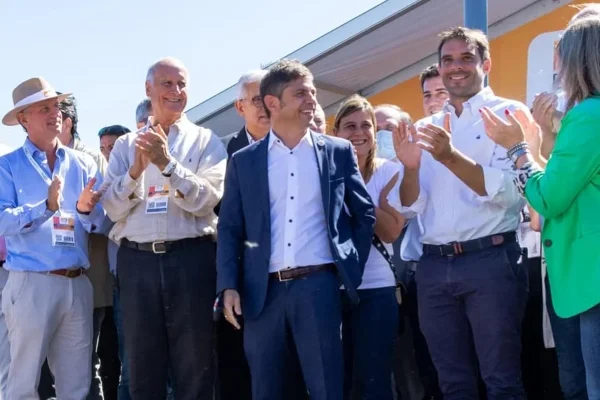 Axel Kicillof participó del corte de cinta inaugural de Expoagro 2022.