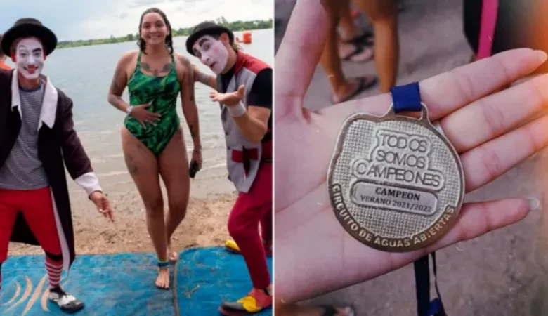 Le dieron una semana de vida y acaba de salir campeona de aguas abiertas