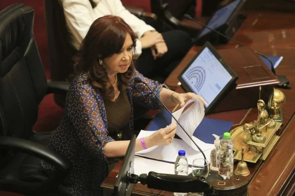 La vicepresidenta Cristina Kirchner.