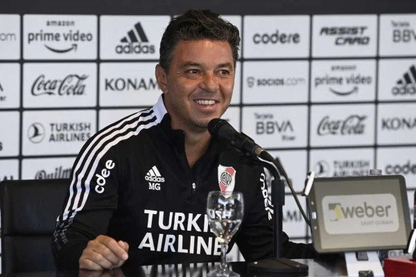 El entrenador Marcelo Gallardo.
