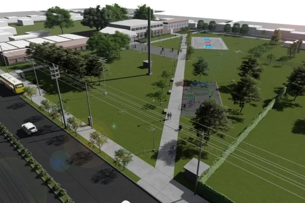 La plaza del Instituto Fray Luis Beltrán será remodelada