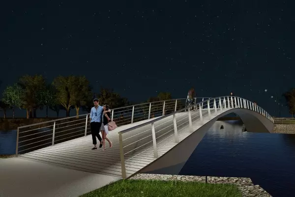 comenzó a realizar la obra del puente que permitirá integrar toda la zona de la costanera.