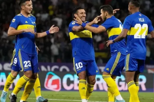 Boca le ganó a Central Córdoba en Santiago del Estero, con dos goles de Eduardo Salvio | Foto: prensa Boca