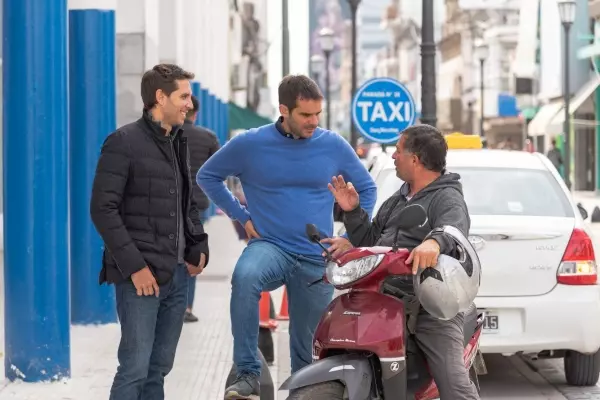 El intendente Passaglia recorrió la obra del centro