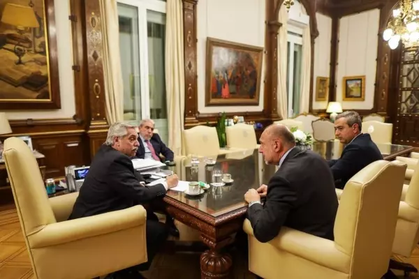 Un encuentro en la Rosada para limar asperezas.