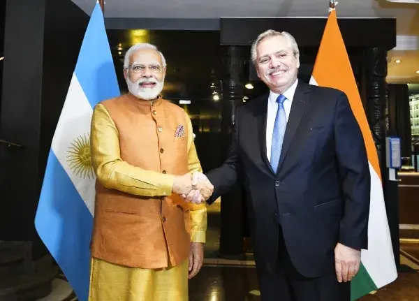 G7: El presidente se reunió con el primer ministro de India