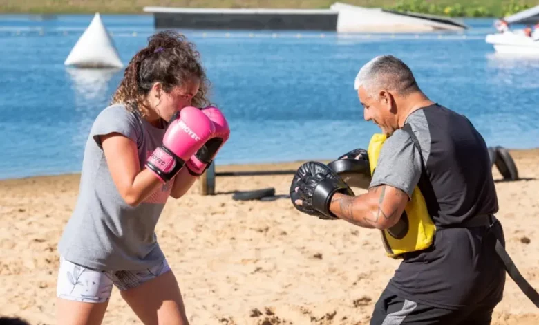 Calle activa: domingo de boxeo en la estación descubrí