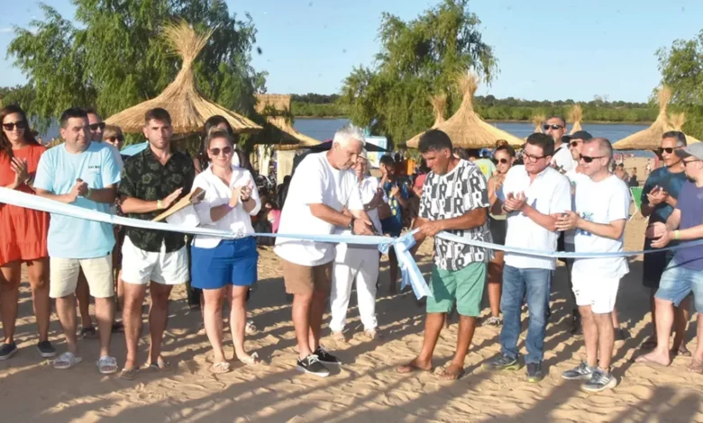 Villa Constitución: inauguraron la playa pública